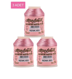 3 Adet Altınbaşak Oya ve Dantel İpi 20 gr - Royaleks - No: 693