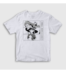 Presmono Unisex Çocuk Beyaz Eris Roxy Sylphiette Mushoku Tensei T-Shirt 548422tt