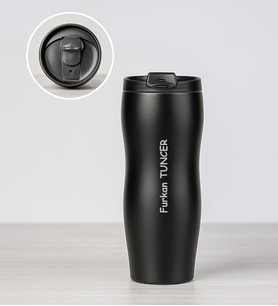 Kişiye Özel Siyah Termos 400 ML