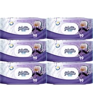 Familia Islak Havlu Mendil Lavantanın Ferahlığı 90 Yaprak Plastik Kapaklı 6 Lı Set 540 Yaprak