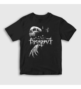 Presmono Unisex Çocuk Siyah Godmachine Psychonaut 4 T-Shirt 452588tt