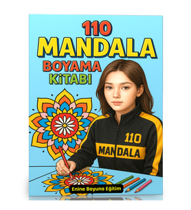 110 EN Süper Mandala Boyama Kitabı