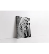Marliyn Monroe Telefonla Konuşurken Kanvas Tablo