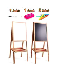 Çocuklar İçin Ahşap Manyetiksiz Karatahta Yazı Tahtası