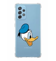 Samsung Galaxy A72  Köşe Korumalı Antişok Kapak Donald Duck Tasarımlı Şeffaf  Kılıf