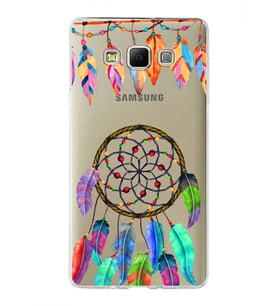PrintiFy Samsung Galaxy A7 ile Uyumlu 1mm Slim Fit Nazar Boncuğu 6 Baskılı Şeffaf  Kılıf