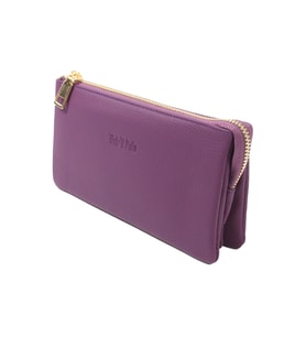MPCUZ 501 Kadın Unisex, Hakiki Deri, Cüzdan Kartlık, Portföy (Mürdüm)