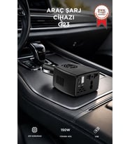 Torima Araç Şarj Aleti Soketi Tüm Araçlarla Uyumlu USB+Type-C Araba Çakmaklık G23 Siyah