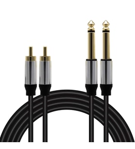 MAGİCVOİCE LD398 2X6.3 MM MONO ERKEK + 2XRCA ERKEK 5 METRE KABLO