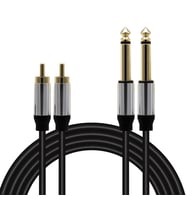 MAGİCVOİCE LD398 2X6.3 MM MONO ERKEK + 2XRCA ERKEK 5 METRE KABLO