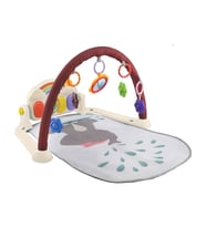 Piyanolu Gökkuşağı Oyun Halısı Bebek Halısı (Çok Renkli)