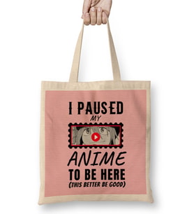Sarcasm Funny Anime And Manga Otaku Lover Gift Bez Çanta Uzun Saplı