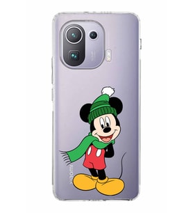 Xiaomi  Mi 11 Pro  Kamera Korumalı Kapak Mickey Mouse Tasarımlı Şeffaf  Kılıf