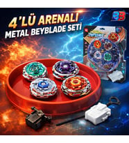 4'lü arenali metal beyblade turnuva seti