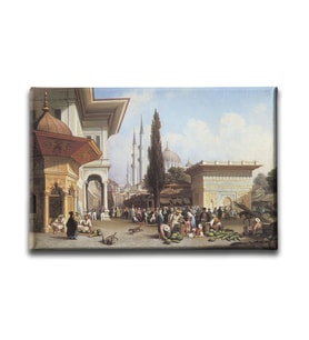 Osmanlı Pazarı  Kanvas Tablo YBY113