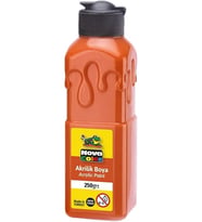 Turuncu Akrilik Boya 250 gr 1 Adet Su Bazlı Akrilik Boyası Hobi Sanatsal Boy Tuval Ahşap Metal
