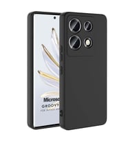Microsonic Infinix Note 30 VIP Kılıf Groovy Soft Siyah (Siyah)