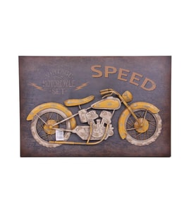 Motorsiklet Tablo Pano Vintage Dekoratif Ev Ofis Hediyelik