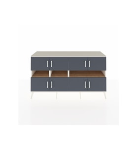 Kronos Konsol 8 Raflı 8 Kapaklı 176x59x99 Aytaşı-Antrasit/Çam
