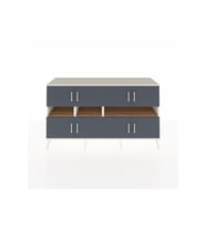 Kronos Konsol 8 Raflı 8 Kapaklı 176x59x99 Aytaşı-Antrasit/Çam