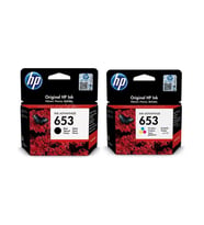 HP 653 Renkli ve Siyah 2 Li Set Kartuş
