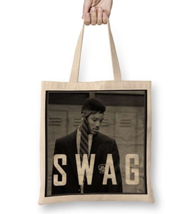 Swag Will Preta Bez Çanta Uzun Saplı