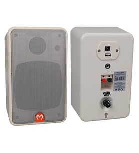 Magicvoice MV-21 10 CM 40 Watt Komütatörlü Hat Trafolu Beyaz Sütun Hoparlör 2'Li Okul Cami Konferans Salonu Hoparlörü