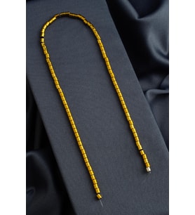 Hematit Doğal Taş Parlak Gold Silindir Kesim 4x4mm Dizi [AA]