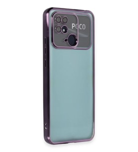 Redmi 10C Kılıf Razer Lensli Silikon - Mor