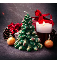 PINE TREE CANDLE VIP KALİTE YILBAŞI MUMU ÇAM AĞAÇLI MUM GERÇEK MUM ÇAM AĞACI MUM YILBAŞI SÜSLERİ