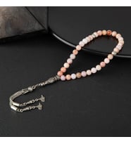 Opal Pembe Doğal Taş Tesbih 33lük - 6mm (Çok Renkli)