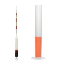 AEK-Tech Üçlü Ölçek Hidrometre ve 250ml Mezür Seti