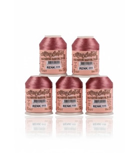 5 Adet Alray Altınbaşak Oya Ve Dantel Ipi 20 gr - - No: 111