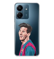 Xiaomi Redmi 13C Uyumlu Lionel Messi Tasarımlı Şeffaf Telefon Kılıfı