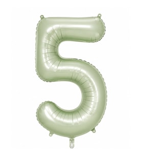 5 Rakam Folyo Balon Yeşil Rengi (76 cm)
