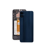 Samsung A05 Arka Kapak - Arka Pil Batarya Kapağı Kamera Lensli - SM-A055 Uyumlu (Siyah)