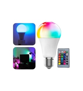 Akıllı Rgb Led Ampul Led Uzaktan Kumandalı Renk Değiştiren Ampul