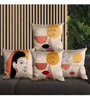eJOYA Modern Tasarımlı 4'lü Yastık İçi Ve Kırlent Kılıfı 45cm 113656