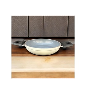 Hascevher Ezme Bio Granit 18 cm Yumurta Sahanı Krem