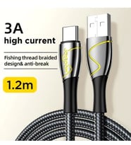Joyroom 1,2 mt Usb Lighting Metal Kopmaz Kablo