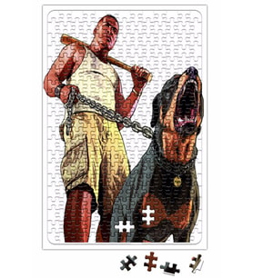Boy And Dog Rotfaydır Puzzle 240 Parça Yapboz