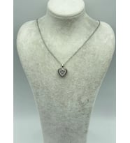 Çelik Silver Kalp Kolye - 25-ctr169