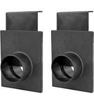 Powertec 70133-P2 2-1/2-İnç Toz Toplayıcı/Vakum Bağlantıları Için Patlama Kapısı, 2 Pk (Standart)