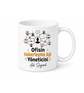 Ofisin Dedikodu Ağını Yöneten Sekretere Esprili Kupa Bilgi İşlem Hediye Bardak