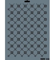 Rich New Seri N-115 Stencil 35x25 cm