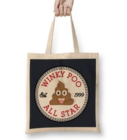 Winky Poo Emoji All Star Converse Logo Bez Çanta Uzun Saplı