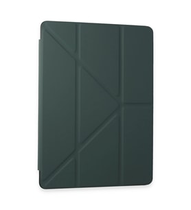 Samsung Galaxy T870 Tab S7 11 Kılıf Kalemlikli Mars Tablet Kılıfı - Koyu Yeşil