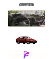RENAULT 19 Uyumlu Torpido Örtüsü Yansıma Önleyici Tam Koruma Hızlı ve Kolay Montaj J38