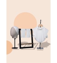 Krem Kolluk Boyunluk Bone Pratik 3'lü Set Viskon Kumaş Düz 1012_40