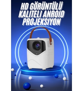 Hd Ayaklı Portatif Projeksiyon Cihazı Bluetooth Wifi Akıllı Android İşlemcili